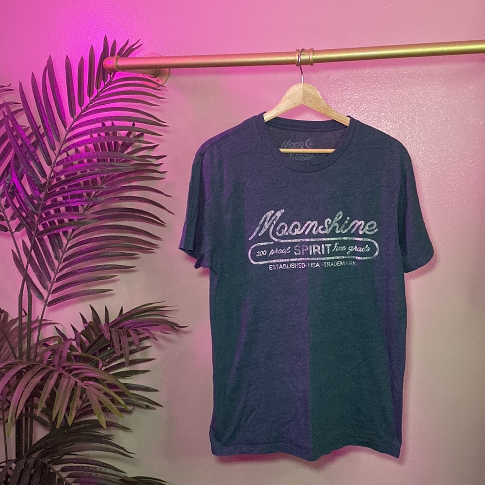 MOON SHINE SPIRIT - MOON SHINE T-SHIRT - WESTURN T-SHIRT